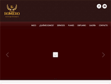 Tablet Screenshot of funeralesromero.com